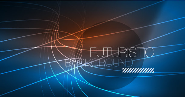 霓虹闪烁魔术背景霓虹横幅夜图片下载