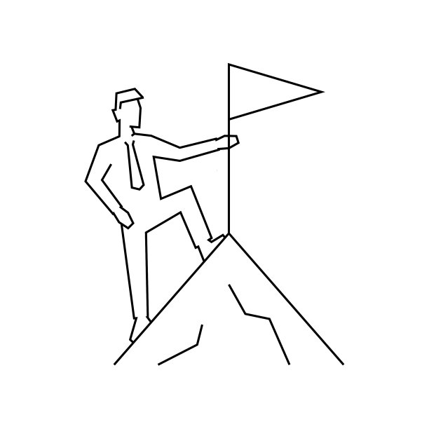 商人在山顶上的白色图片下载