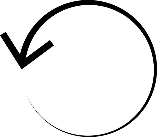 圆形圆箭头左箭头径向图标图片下载