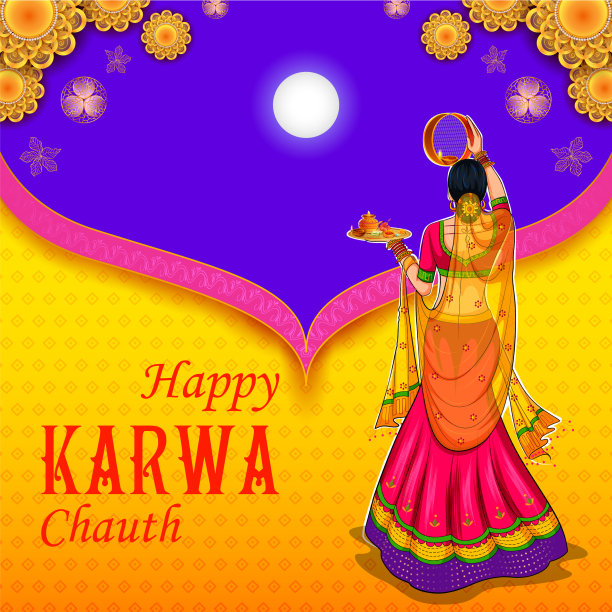 印度妇女在印度教的婚礼上表演图片下载