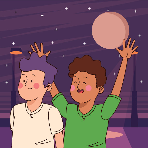 青少年朋友微笑和问候图片下载