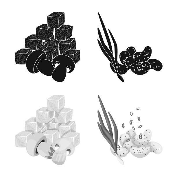 孤立物体的味道和季节标志集图片下载