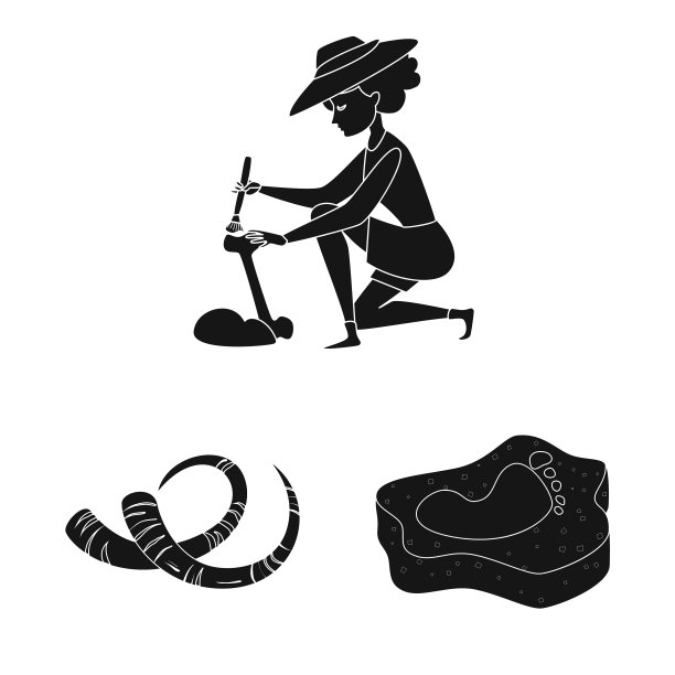 设计博物馆和属性符号集图片下载