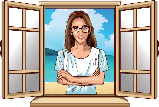 波普艺术美女卡通图片下载