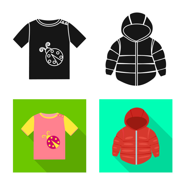 孤立的对象时尚和服装图标设置图片下载