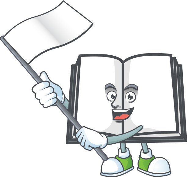 白色的背景上有一本打开的书图片下载