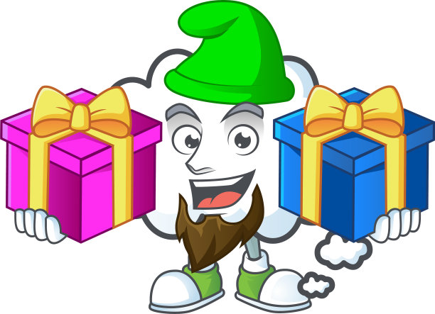 在白色背景上带来两份礼物图片下载