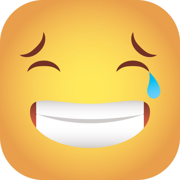 方形表情符号笑脸字符图标图片下载