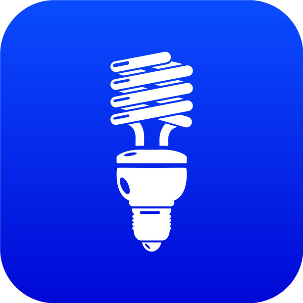 灯泡图标简单的黑色风格图片下载