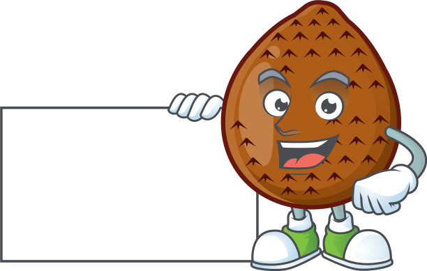 大拇指与板萨拉克水果卡通人物图片下载