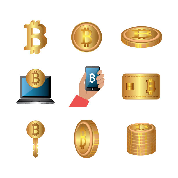 比特币与图标合集图片下载