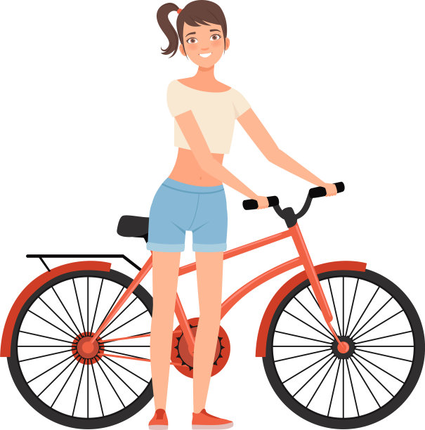 有自行车性格的少年图片下载