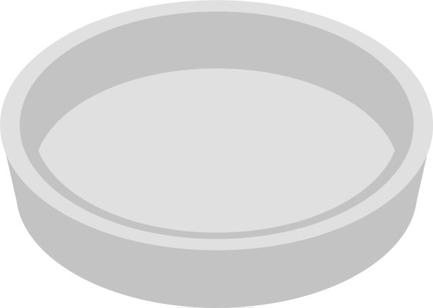 空食物盘图标等距风格图片下载