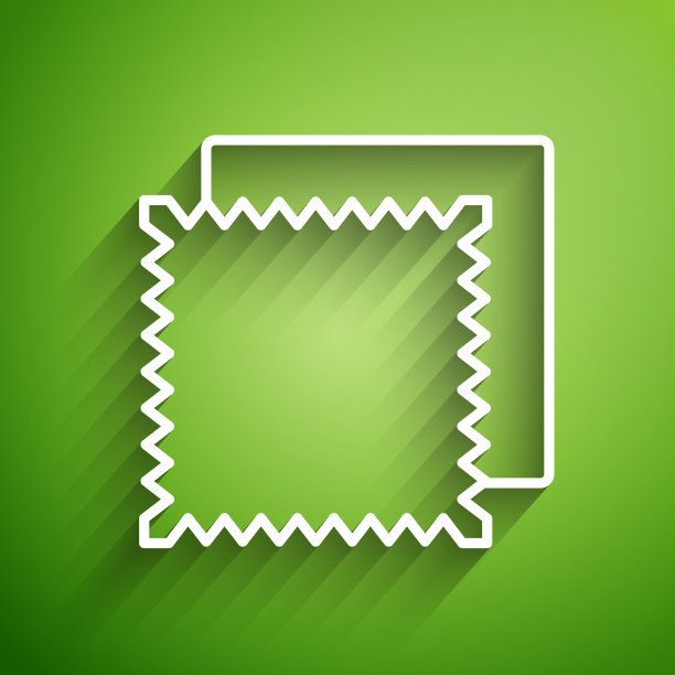 白色线条的织物辊子被隔离图片下载