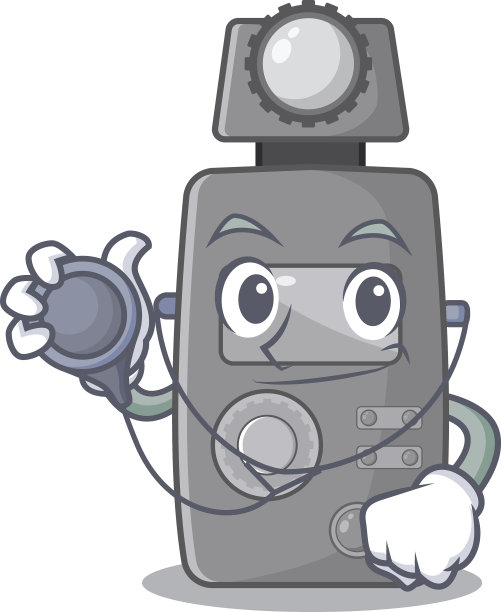 医生光表字符形状吉祥物图片下载