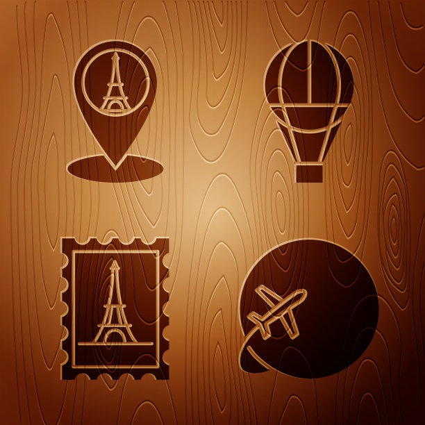 设置地球仪与飞行平面地图指针图片下载