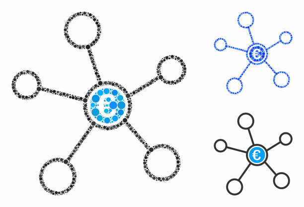 欧洲网络马赛克图标圆点图片下载