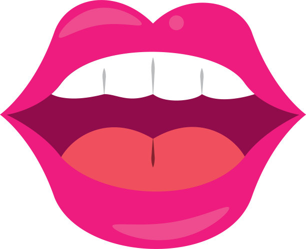 波普艺术嘴巴设计图片下载