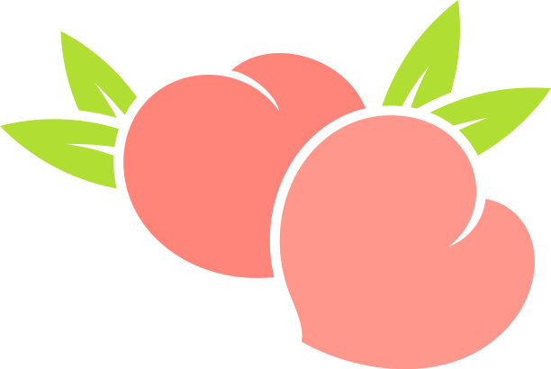 日本白桃标志图片下载