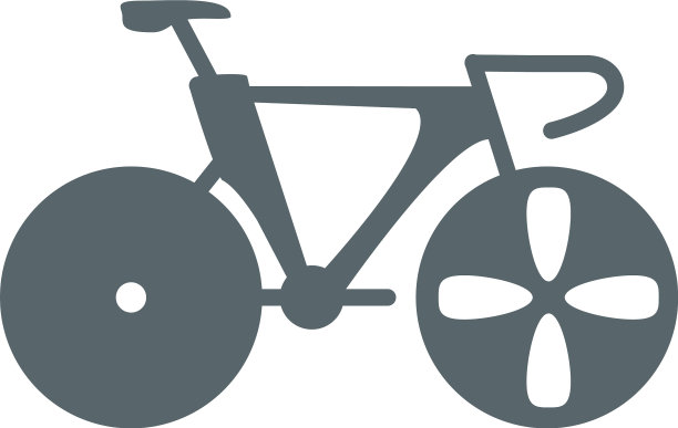 孤立的自行车图标设计图片下载