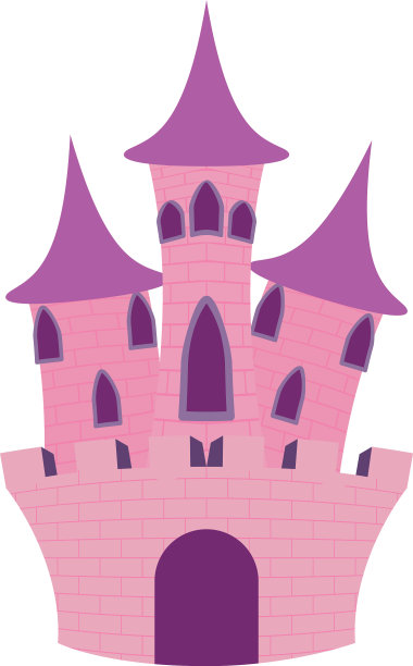 公主粉色城堡童话图标图片下载