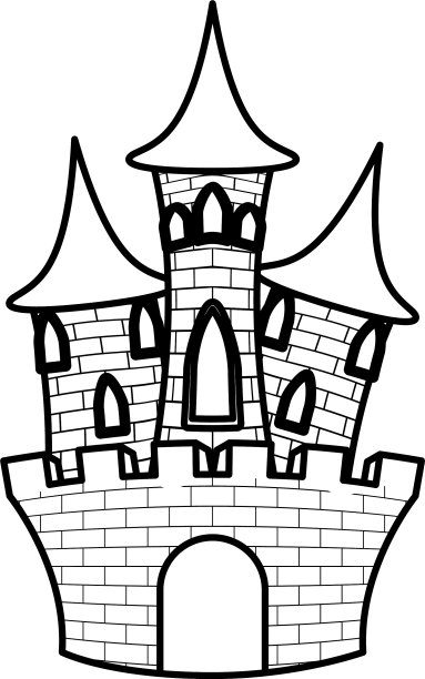 黑暗城堡建筑万圣节图标图片下载