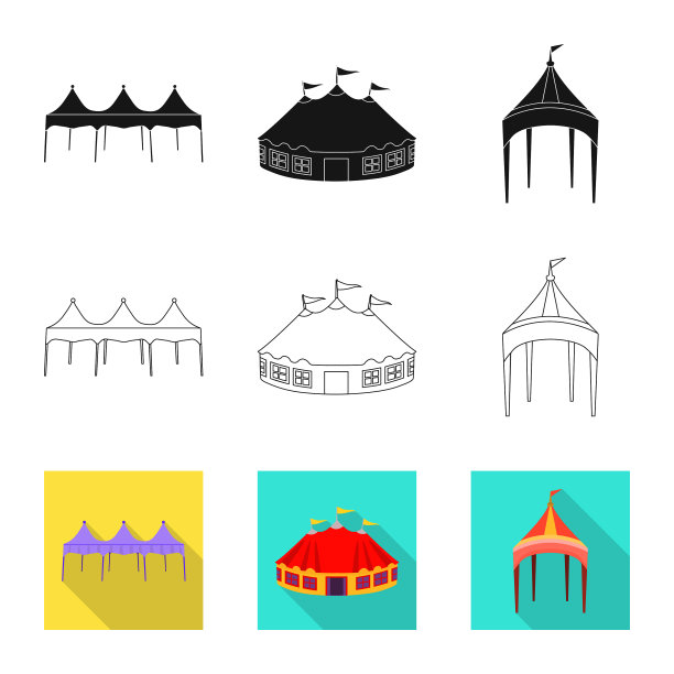 孤立物体roand折叠标志图片下载