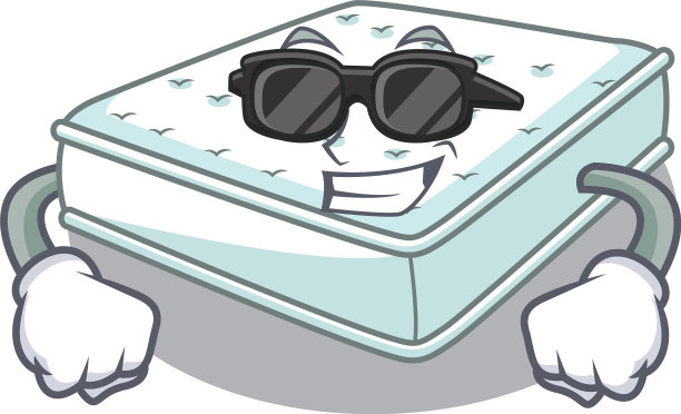 超级酷的床垫在人物的卧室图片下载