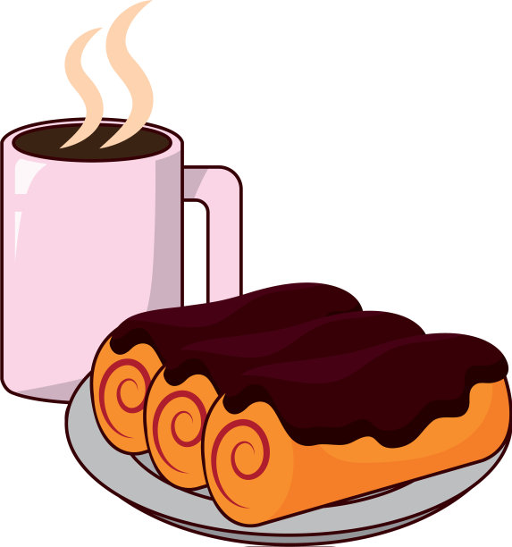 烘焙食品的卡通图片下载