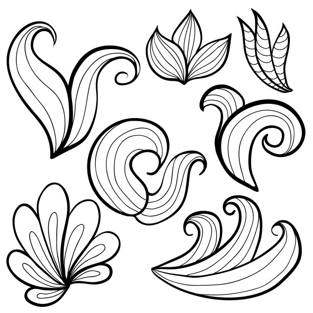 程式化的波组图片下载