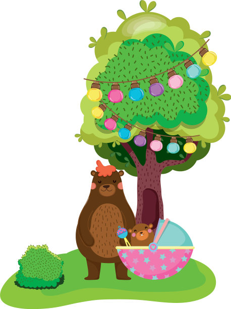 可爱的小熊和宝宝图片下载