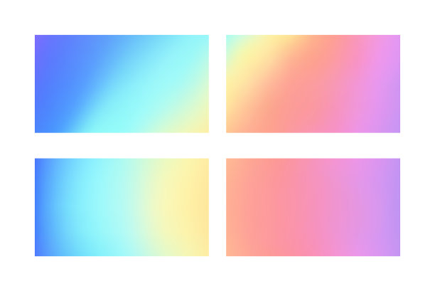 抽象彩色模糊梯度网格背景图片下载