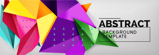 镶嵌三角形三维形状组成几何图片下载