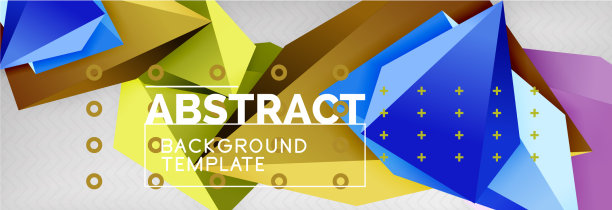 三角形多边形背景3d多边形图片下载