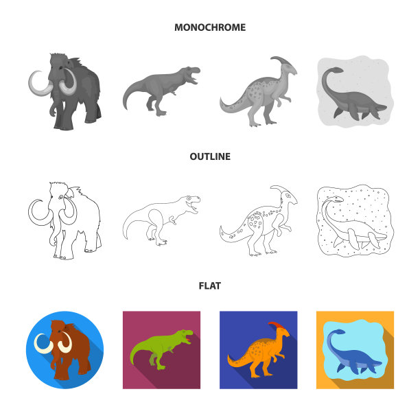 设计动物和人物符号集图片下载