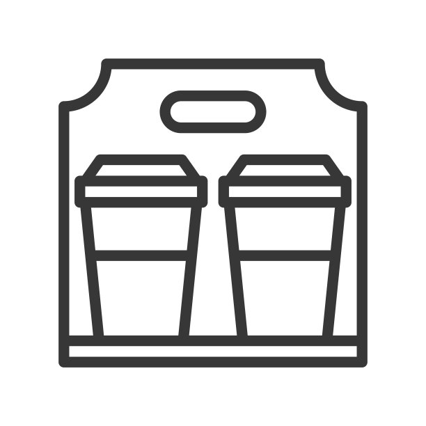 外卖咖啡相关线条样式图片下载