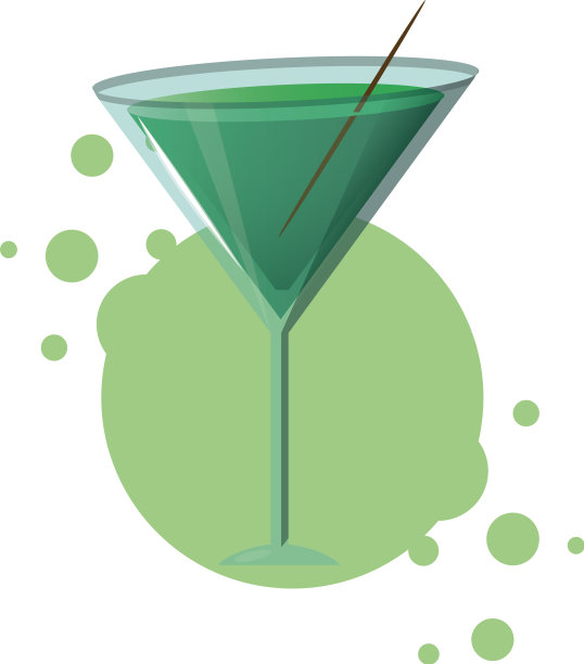 鸡尾酒玻璃杯子图片下载