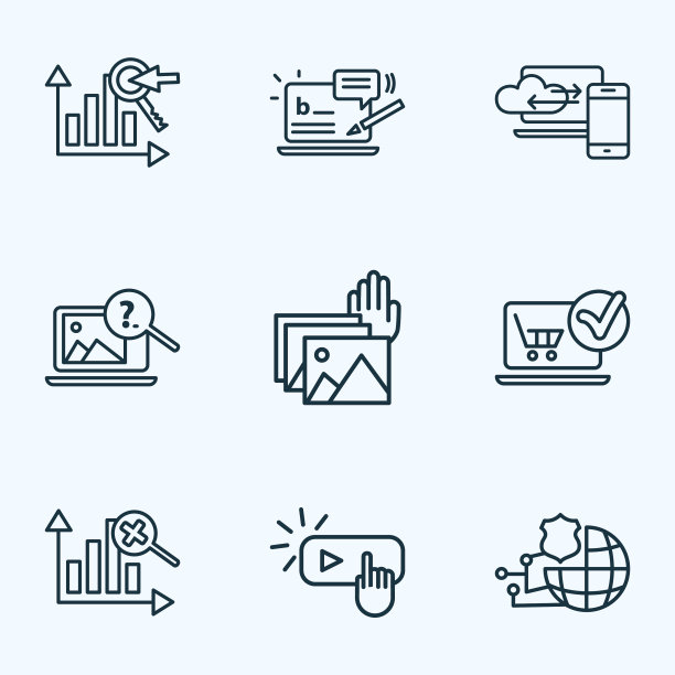 搜索图标线条样式设置与博客评论图片下载