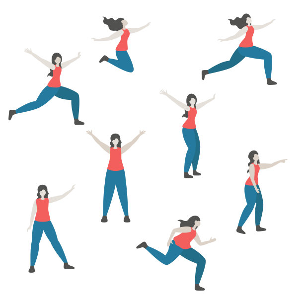 一组不同姿势的女人图片下载