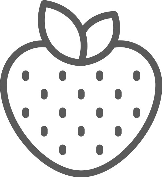 草莓行图标图片下载