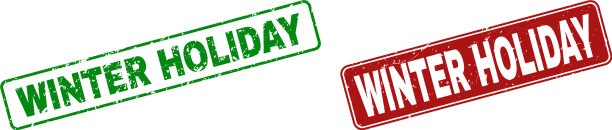 刻有圆形冬季邮票印章图片下载