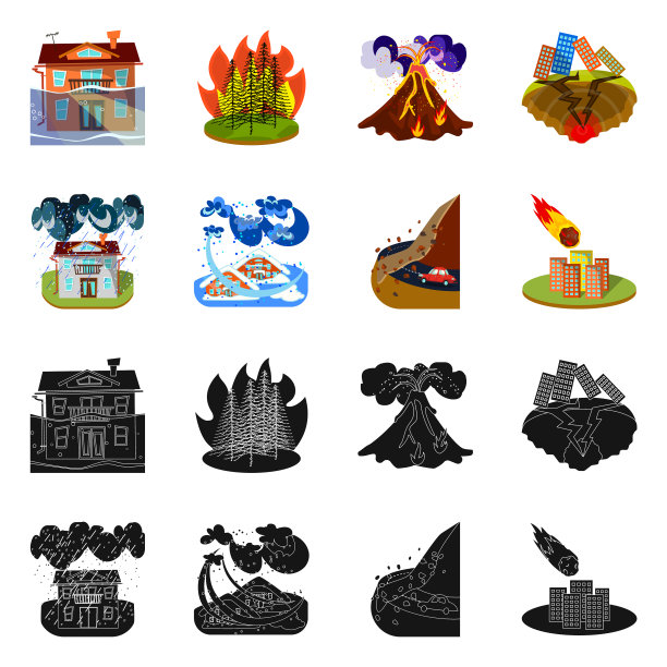 孤立对象天气和遇险标志图片下载