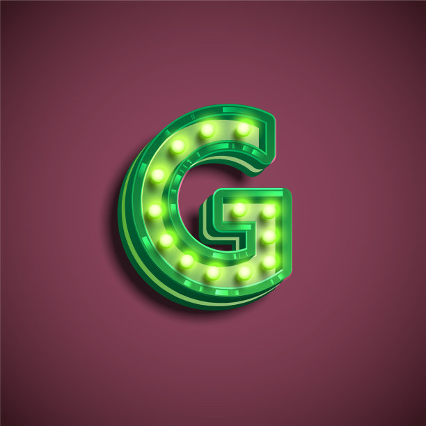 百老汇人物配着字体灯图片下载