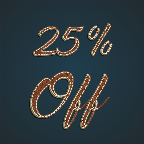 逼真皮革百分比集图片下载