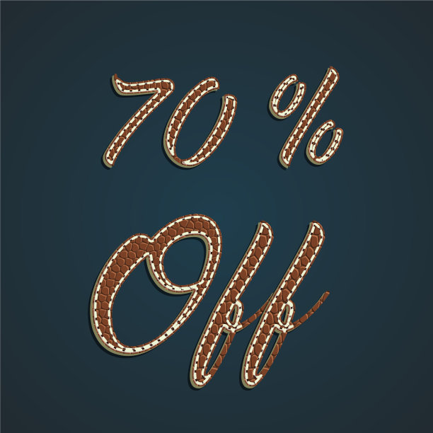 逼真皮革百分比集图片下载