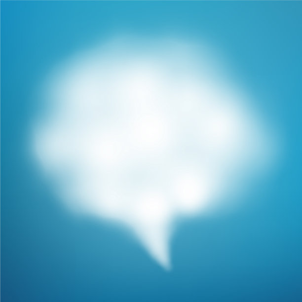 蓝天上的气泡云eps 10图片下载