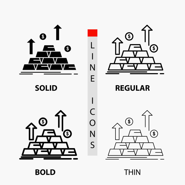 金币现金在薄型有规律地增长图片下载