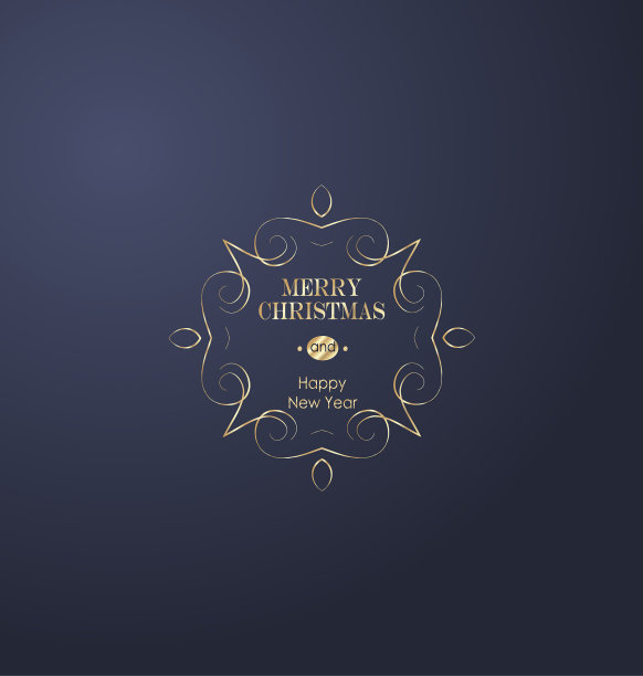 优雅的金色圣诞背景图片下载