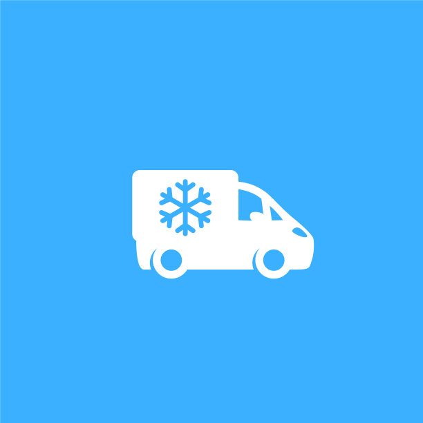 有冰箱图标的冰箱货车图片下载