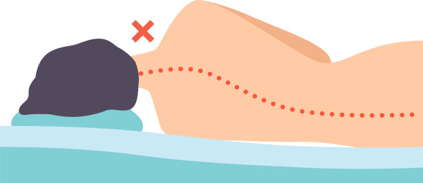 从后面看，侧身躺着的人是不正确的图片下载